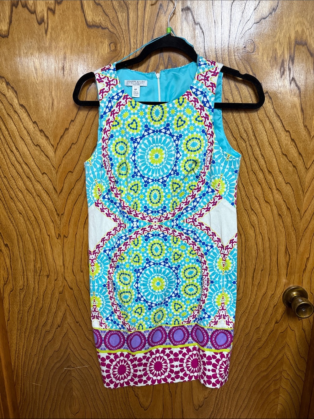 London Style multicolored dress size 6P
